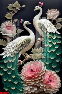 File gốc File tranh in décor tranh treo tường tổng hợp KD10432 (in lụa) chi tiết cao