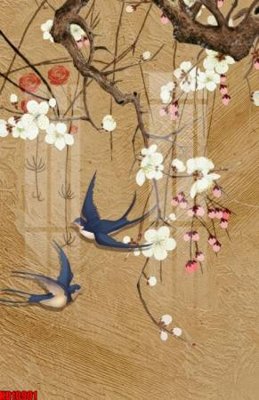 File gốc File tranh in décor tranh treo tường tổng hợp KD10901 (in lụa) tranh mã đáo