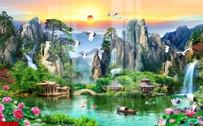 Tải file File tranh in décor tranh treo tường tổng hợp KD11386 (gốc) chủ đề phong thủy