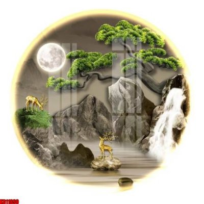 File gốc File tranh in décor tranh treo tường tổng hợp KD11890 (cho in UV) siêu nét