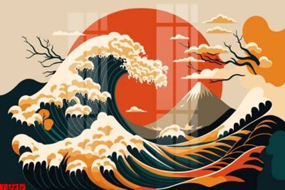 Tải file File tranh in décor tranh treo tường tổng hợp KD12375 (ảnh gốc) in gạch men