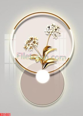 File gốc File gốc in tranh nền tường tổng hợp KD1461 (in mica) làm quà tặng