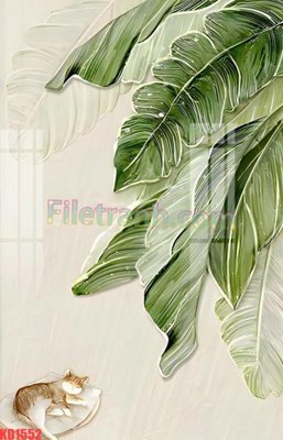 Download file gốc File gốc in tranh nền tường tổng hợp KD1552 (in lụa) hoa lá