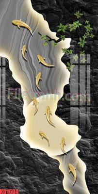 File in trần File gốc in tranh nền tường tổng hợp KD1604 (bản gốc) đại dương