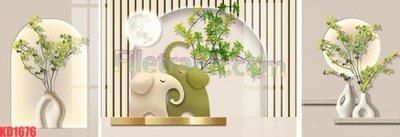 Download file tranh File gốc in tranh nền tường tổng hợp KD1676 (file gốc PSD)