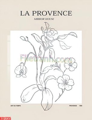 File gốc File gốc in tranh nền tường tổng hợp KD1735 (in tráng gương) hiện đại