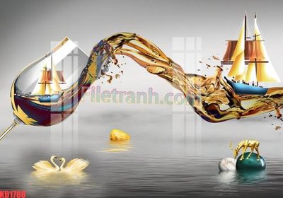 File tranh gốc in trần nhà File gốc in tranh nền tường tổng hợp KD1788 3D