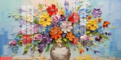 Download file gốc File gốc in tranh nền tường tổng hợp KD2520 (in lụa) tranh 3D