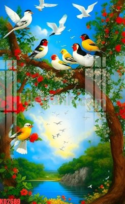 File PSD in ấn File gốc in tranh nền tường tổng hợp KD2689 (chất lượng cao)