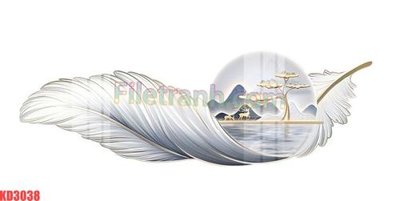 File in mica File gốc in tranh nền tường tổng hợp KD3038 (bản gốc) sắc sảo