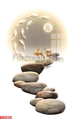 File in trần File gốc in tranh nền tường tổng hợp KD3229 (bản gốc) bầu trời