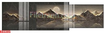 Hình ảnh file gốc File gốc in tranh nền tường tổng hợp KD3305 cho in UV