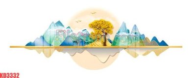 File gốc File gốc in tranh nền tường tổng hợp KD3332 (in mica) cắt laser