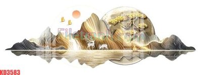 File in trần File gốc in tranh nền tường tổng hợp KD3583 (file gốc) phong thủy