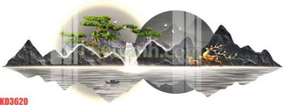 File in trần File gốc in tranh nền tường tổng hợp KD3620 (bản gốc) 5D