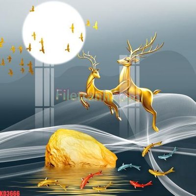 File ảnh File gốc in tranh nền tường tổng hợp KD3666 (gốc) cho trang trí nội thất