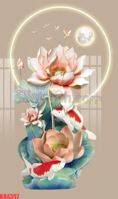 File gốc File gốc in tranh nền tường tổng hợp KD4397 (AI/EPS) cho in ấn