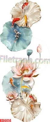 File in trần File gốc in tranh nền tường tổng hợp KD4414 (file gốc) phong thủy