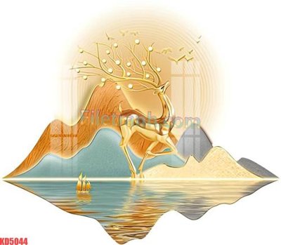 Ảnh gốc file in lụa File gốc in tranh nền tường tổng hợp KD5044 chi tiết