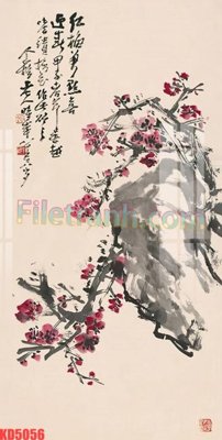 File gốc File gốc in tranh nền tường tổng hợp KD5056 (cho in UV) siêu nét