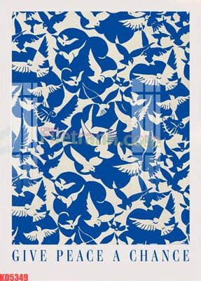 File gốc File gốc in tranh nền tường tổng hợp KD5349 (in lụa) tranh phong thủy