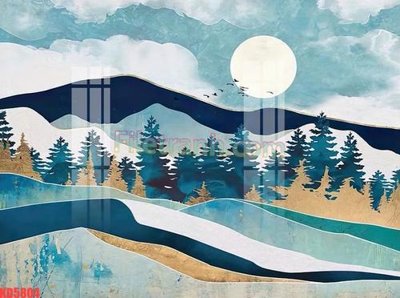 File tranh File gốc in tranh nền tường tổng hợp KD5804 (bản gốc) in lụa 3D