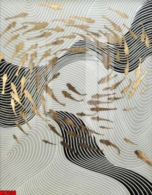 File in mica File tranh in décor tranh treo tường tổng hợp KD7896 (bản gốc) làm vách ngăn