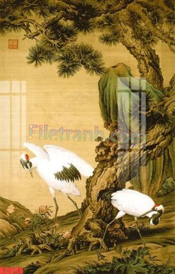 File gốc File gốc in tranh nền tường tổng hợp KD898 (in lụa) hoa văn cổ điển