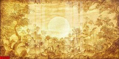 Tải file File tranh in décor tranh treo tường tổng hợp KD9391 (gốc) chủ đề hoa sen