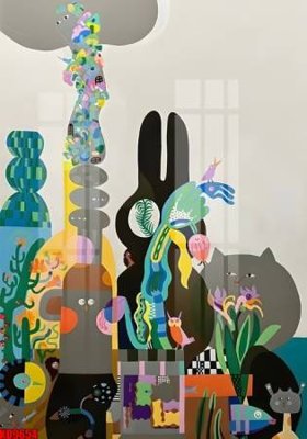 File tranh File tranh in décor tranh treo tường tổng hợp KD9654 (gốc) chủ đề trừu tượng