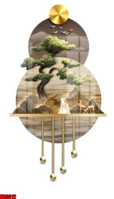 File in trần File tranh in décor tranh treo tường tổng hợp KD9912 (bản gốc 3D) sống động