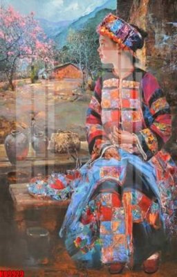 File gốc File tranh in décor tranh treo tường tổng hợp KD9929 (in lụa) hoa văn cổ điển