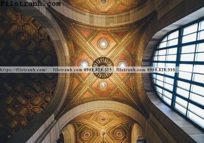 File in trần Kien truc ngang 184 (bản gốc 3D) sống động