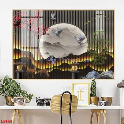File tranh File in tranh tường giả lam sóng led LS145 (ảnh gốc) không bị mờ