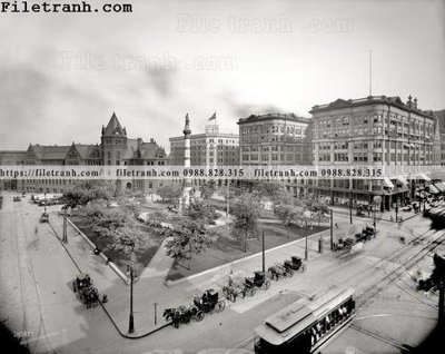 Tải file Lafayette Square_ 1905 (gốc) in tranh tráng gương