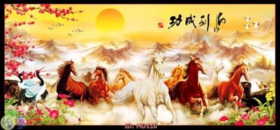 File tranh gốc in trần nhà File mã đáo thành công MD110 3D