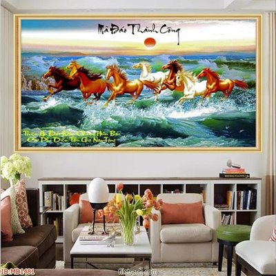File tranh in tráng gương File mã đáo thành công MD1481 (siêu nét)