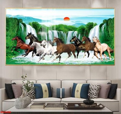 File tranh File mã đáo thành công MD3458 (gốc) in trên kính