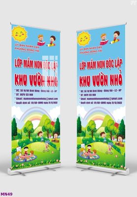 File ảnh File tranh mầm non lớp học trường học MN49 (gốc) in biển hiệu