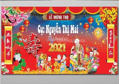 File in ấn cao cấp file in banner phông mừng thọ MT362 (file gốc)