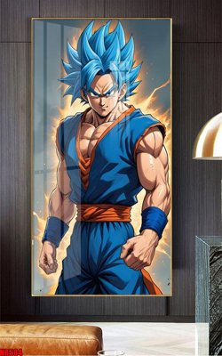 Download file gốc File tranh hoạt hình Anime 7 viên ngọc rồng Dragon Ball NR504 (in mica) trang trí
