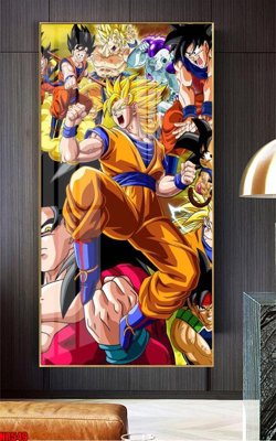 File gốc File tranh hoạt hình Anime 7 viên ngọc rồng Dragon Ball NR549 (thiết kế) cho in ấn