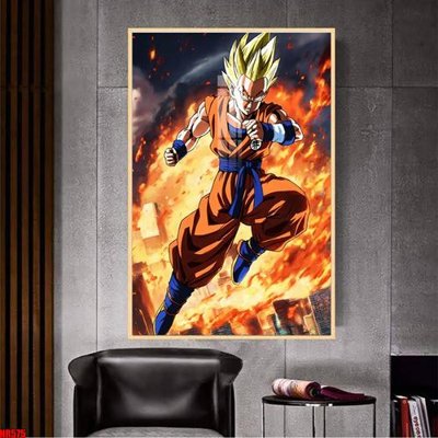 Tải file File tranh hoạt hình Anime 7 viên ngọc rồng Dragon Ball NR575 (ảnh gốc) in tranh kính