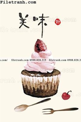 File tranh trang trí Nha hang am thuc Trung Quoc Zhang Xin 137 (file gốc)