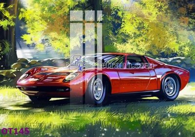 Download file gốc File tranh ô tô 3d OT145 (in mica) trong suốt