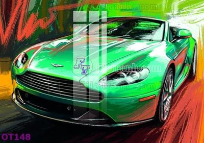 Tải file File tranh ô tô 3d OT148 (PSD) cho in tranh kính