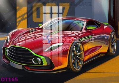 File in mica File tranh ô tô 3d OT165 (ảnh gốc) đẹp