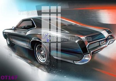 File tranh File tranh ô tô 3d OT167 (gốc) chủ đề thiên nhiên