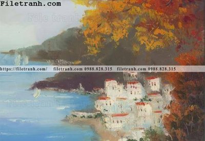 File in trần Oil-Painting023 (bản gốc) mây trời