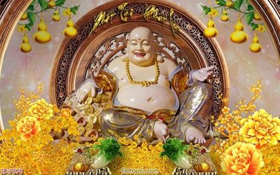 File tranh File phật giáo thần tài P578 (gốc) chủ đề trẻ em